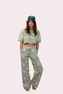 Pantalon style jacquard pour femme avec des motifs ethniques dans le style surf de la marque de vêtements Natif