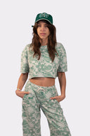 T-shirt style jacquard pour femme avec des motifs ethniques dans le style surf de la marque de vêtements Natif