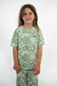 T-shirt natif jacquard vert surf element enfant