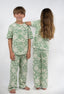 T-shirt natif jacquard vert surf element enfant