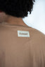 T-shirt Natif manche longue flower de couleur beige et marron