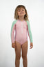 Lycra natif enfant rose et vert