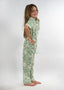 Pantalon natif vert en jacquard pour enfant