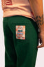 Pantalon vert, coton bio, design Natif Market en édition limitée pour homme et femme.