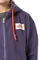 Poncho jacket avec imprimé records, style oversize à capuche