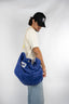 Sac en éponge bleu a l'effigie des Mèdes Porquerolles avec ces hanses en fer