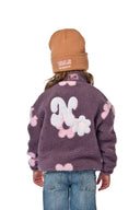 Sherpa enfant motif fleurs numéro 27, vêtement chaud pour enfant