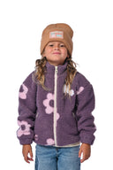 Sherpa enfant à motif floral, modèle N flower 27
