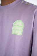 Sweat natif crew de couleur violet