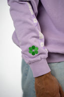 Sweat natif crew de couleur violet