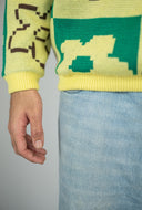 Sweater Snow Pixel Flower