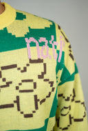 Sweater Snow Pixel Flower