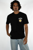 T-shirt Natif noir bloom avec un soleil