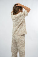 Photo du produit enfant t-shirt jacquard de la marque Natif de couleur beige