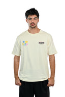 T-shirt Elements 27 vu de dos, détail du motif graphique coloré