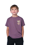 T-shirt enfant avec motif artistique floral coloré