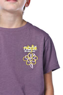 T-shirt enfant avec un motif artistique floral coloré