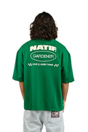 T-Shirt Gardener - Vue de dos avec détail du motif jardinage