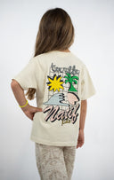 T-shirt natif miami enfant de couleur blanc