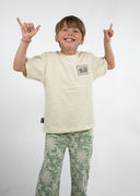 T-shirt natif miami enfant de couleur blanc