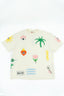 T-shirt Natif blanc avec des symboles de tatouage brodés.