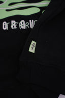 Veste en zip enfant Natif de couleur noire à l'effigie de porquerolles