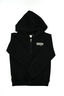 Veste en zip enfant Natif de couleur noire à l'effigie de porquerolles