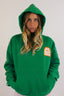 Hoodie unisexe vert Natif crew avec son style surf et good vibes