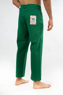 Pantalon natif market vert avec des patch broder