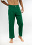 Pantalon natif market vert avec des patch broder