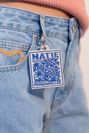 Porte clé Natif Porquerolles bleu pour ne rien oublier à la maison