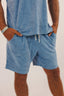 Short éponge style surf en bleu Natif Porquerolles