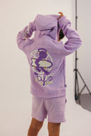 Sweat à capuche violet style surf de la marque Natif