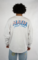 T-shirt natif manche longue blanc good vibes
