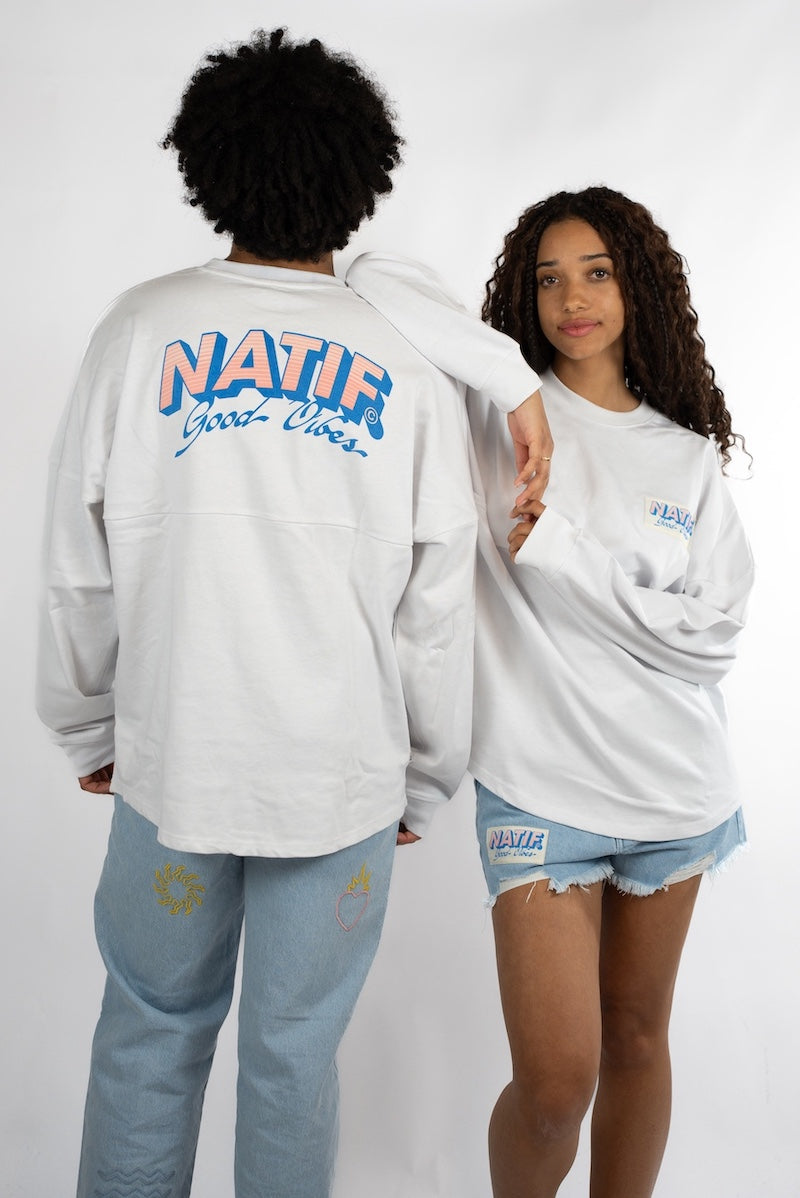 T-Shirt Loose Manches Longues Good Vibes – Natif