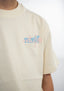 T-shirt Natif pour les enfants, des Mèdes de l'île de Porquerolles, couleur beige ou violet coton bio et col rond pour les amoureux de Porquerolles.