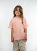 T-shirt enfant new porquerolles de couleur rose
