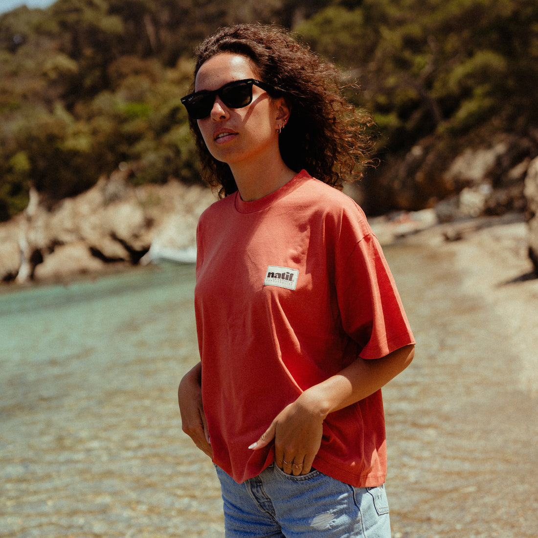 T-shirt femme Natif Porquerolles classique pomelo
