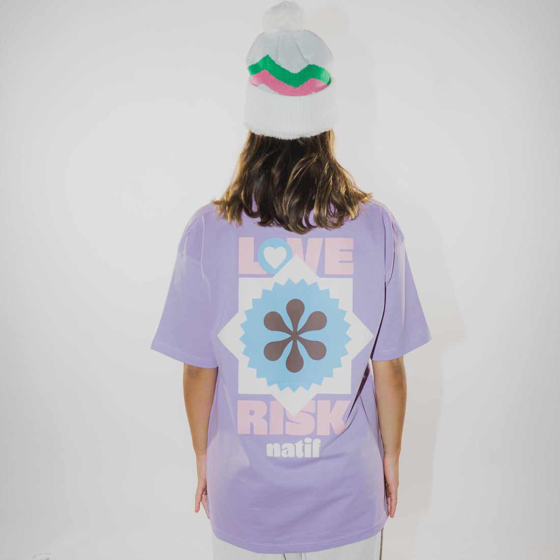 T-shirt unisexe love risk Natif