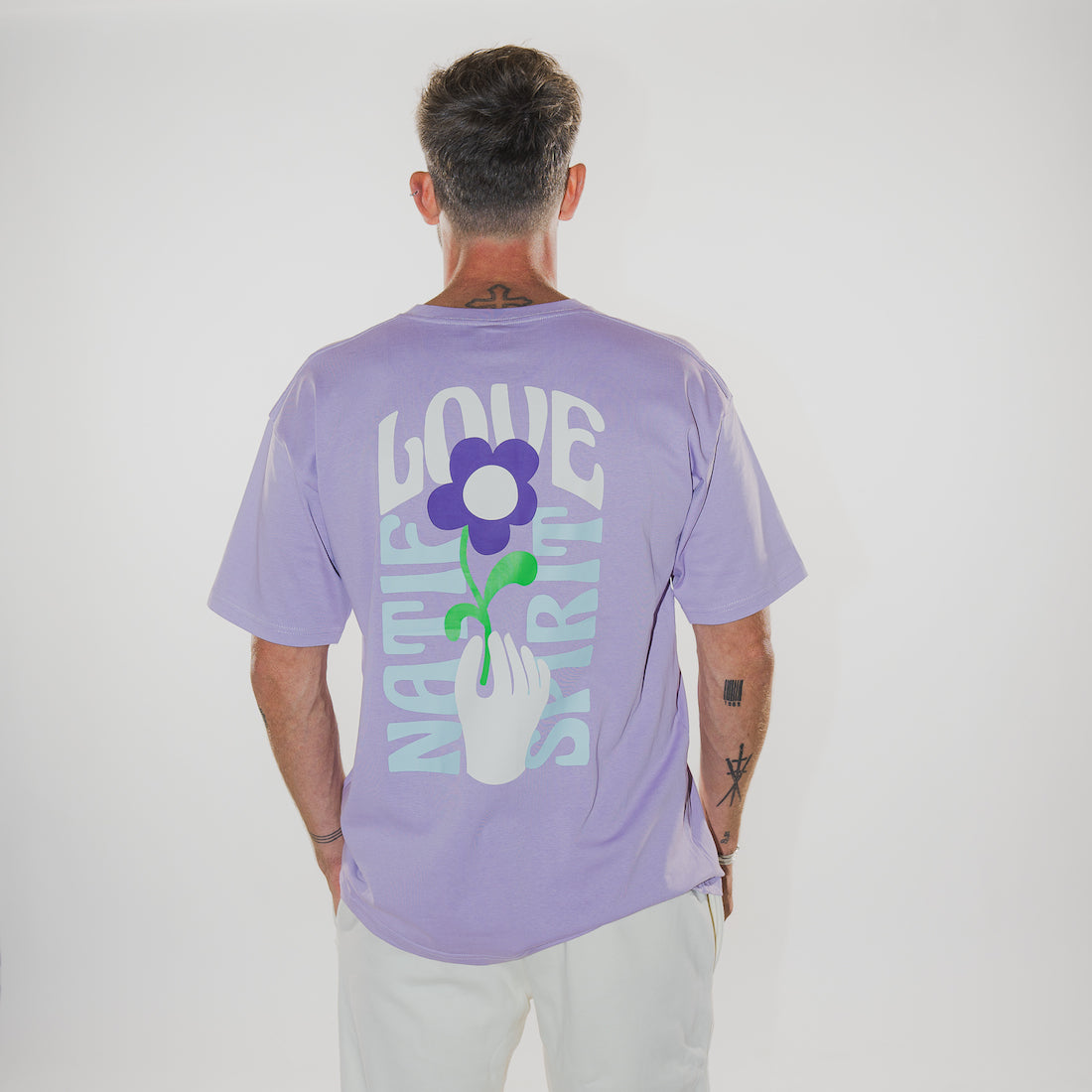 T-shirt unisexe love spirit violet homme
