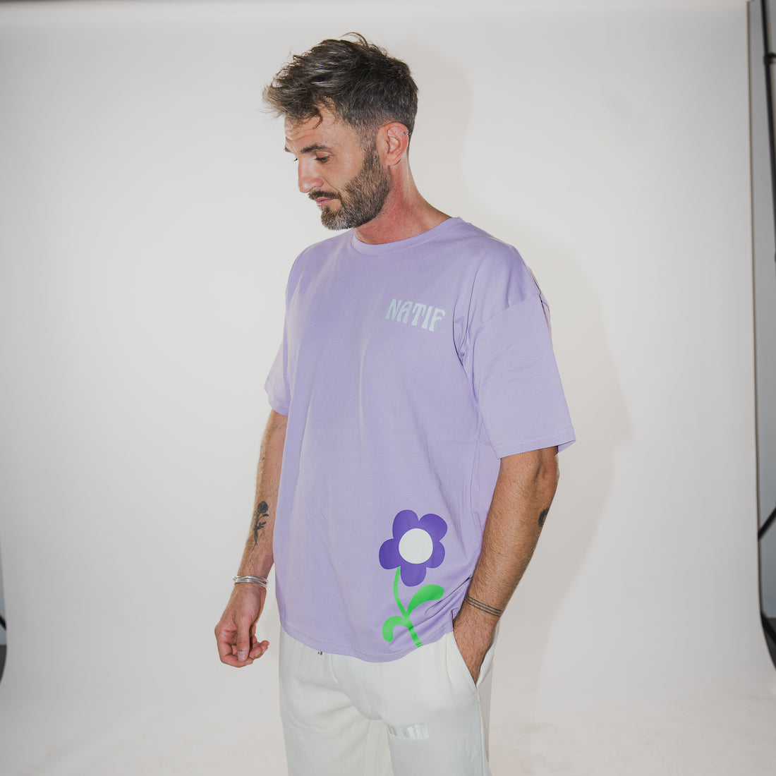 T-shirt unisexe love spirit violet homme