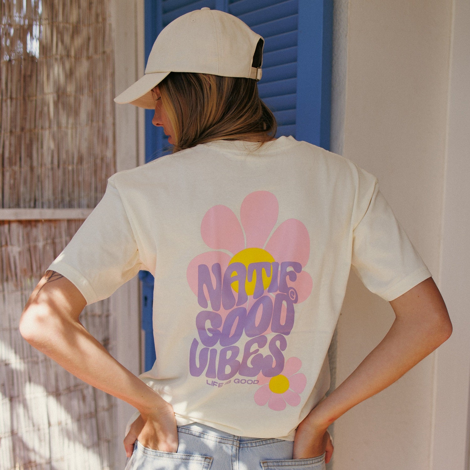 T-shirt unisexe Love Good Vibes femme