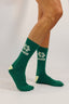 Chaussettes flowers Natif couleur vert avec sa fleurs et son style good vibes