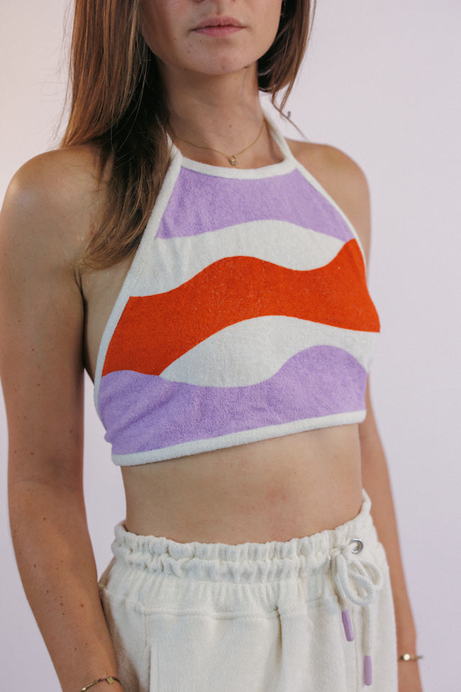 Débardeur Femme Wildfox 'Eat Pie' - Taille M - Tie Dye Multicolore - Neuf Avec étiquettes - Made In USA