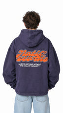 Poncho jacket à imprimé records, vêtement d'extérieur au style graphique et musical