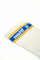 Chaussette original vue de côté, détail du motif et de la texture du tissu