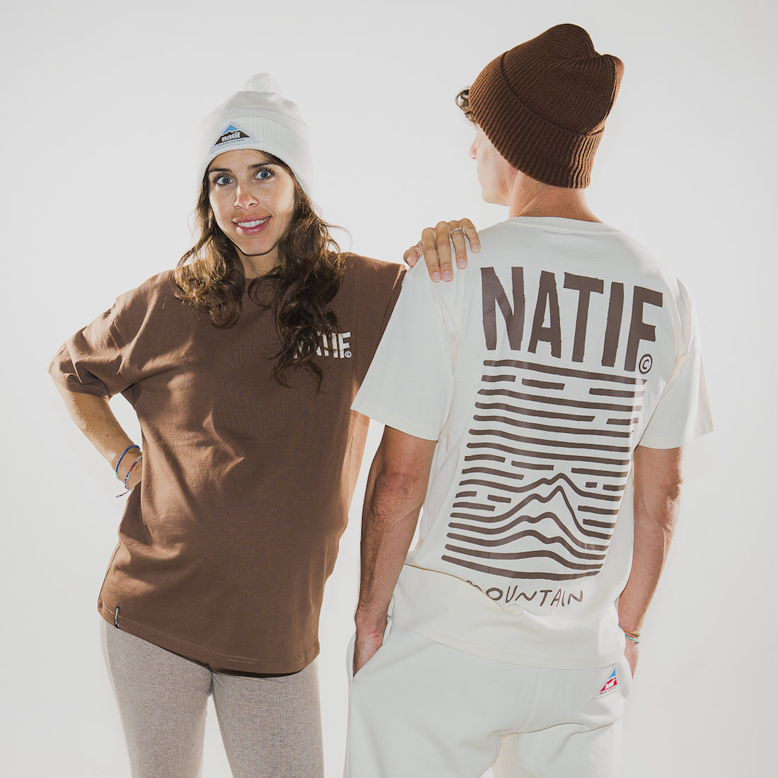 T-shirt unisexe classique mountain Natif