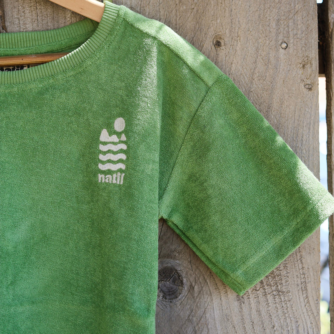 Tshirt enfant en éponge Natif vert