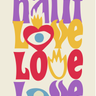 Affiche murale Natif love love love pour décoration intérieure