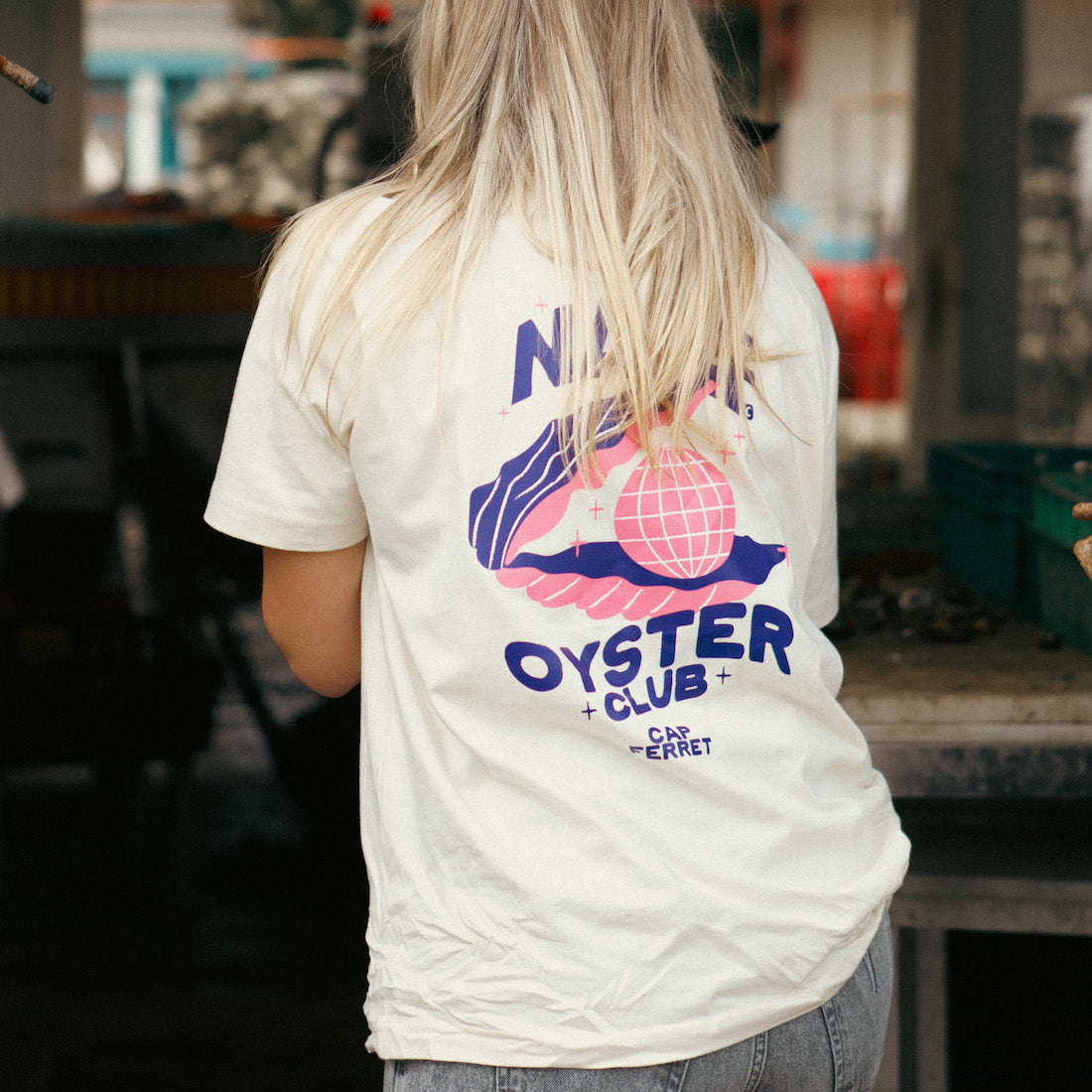 T-shirt unisex Oyster club du Cap Ferret